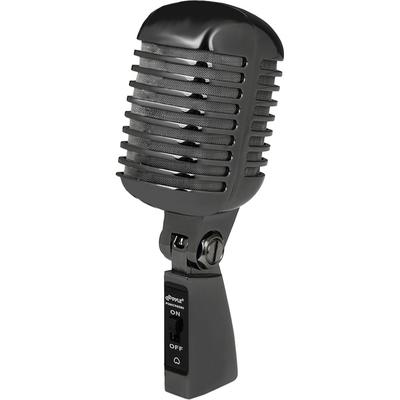 PYLE PRO MICROFONO VOCAL PDMICR42 CLASSIC RETRO CARDIOID CON CABLE NEGRO