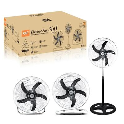 RAF VENTILADOR 3 EN 1 DE 18" 400W 5 ASPAS Y 1300 RPM R.917