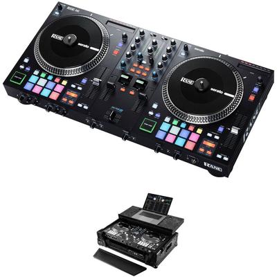 RANE DJ KIT DE CONTROLADOR PROFESIONAL MOTORIZADO ONE CON ESTUCHE VUELO TODO NEGRO