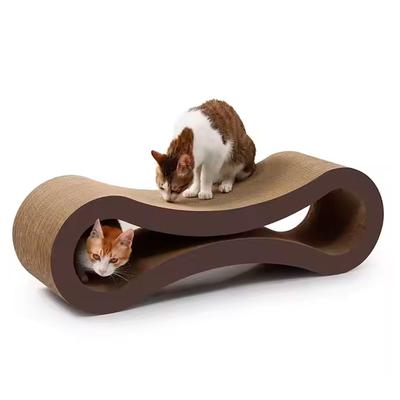 RASCADOR PARA GATOS FORMA DE 8 CARTON CORRUGADO 56X21X18 CM
