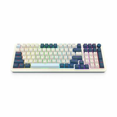 REDRAGON TECLADO INALAMBRICO GAMER EISA K686-RGB-PRO WIRELESS ENGLISH WB WHITE/BLUE K686 PRO