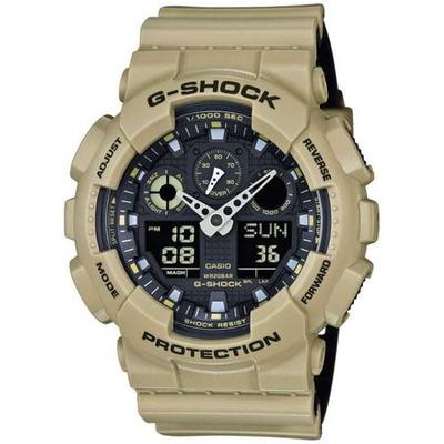 RELOJ CASIO G-SHOCK GA100L-8A HOMBRE DIGITAL ANALOGO LUZ LED RESINA BEIGE MILITAR