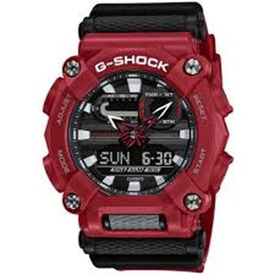 RELOJ CASIO G-SHOCK HOMBRE ANALOGO DIGITAL GA900-4 A LUZ LED CRONOMETRO ALARMA ACUATICO ROJO NEGRO
