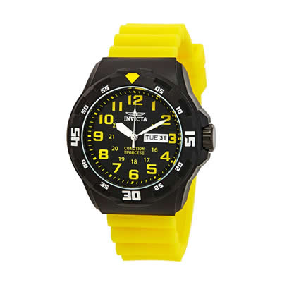 RELOJ INVICTA HOMBRE ANALOGO ORIGINAL 25328 COALITION FORCES AMARILLO CUARZO