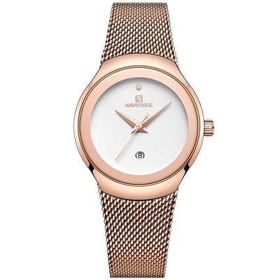 RELOJ NAVIFORCE MUJER ANALOGO NAV-M-1 ORO ROSA ACERO