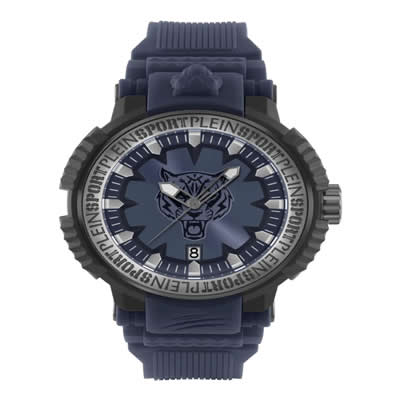 RELOJ PLEIN SPORT TIGER POWER DE SILICONA PARA HOMBRE EN COLOR NEGRO