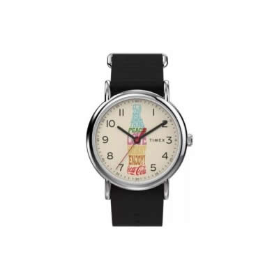 RELOJ TIMEX UNISEX TW2V29800 WEEKENDER COCA COLA CORREA NYLON - NEGRO
