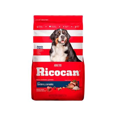RICOCAN COMIDA PERRO ADULTO MEDIANO Y GRANDE RICOCAN CORDERO 3KG