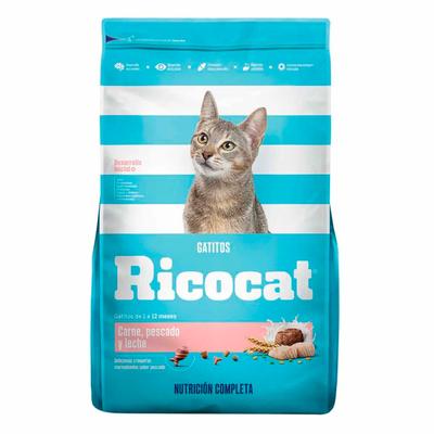 RICOCAT - COMIDA PARA GATITOS RICOCAT CARNE PESCADO Y LECHE 15KG