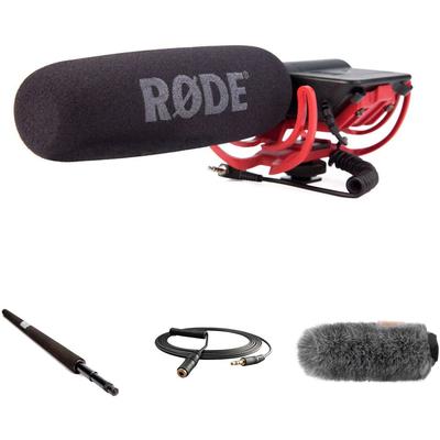 RODE KIT DE MICROFONO CAÑON VIDEOMIC PARA MONTAR EN CAMARA CON MICRO BOOMPOLE Y CABLE EXTENSIO