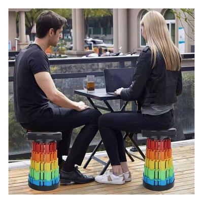 RYBIU IMPORT - SILLA DESPLEGABLE COLORIDO CON BASE Y+STICKERS