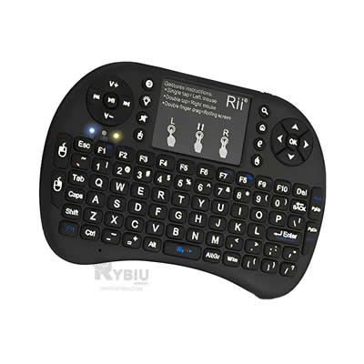 RYBIU PANEL BLUETOOTH COMPACTO TECLADO PC NEGRO + LIGAS REGALO TE31589