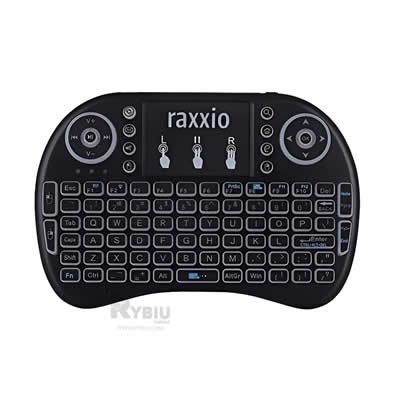 RYBIU TECLADO BLUETOOTH INALAMBRICO CON LUCES EN COLOR NEGRO TE31589