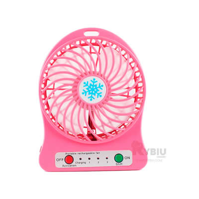 RYBIU VENTILADOR PORTATIL MINI FRESCO COMPACTO COLOR ROSADO TE29392