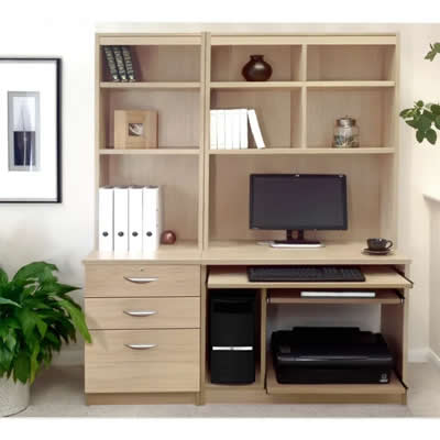 R&R MUEBLES ESCRITORIO ESTANTE ROKUTA 132.9 CM X 54 CM