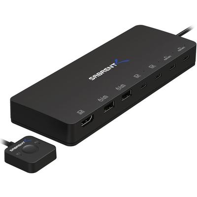SABRENT KVM SWITCH DE 2 PUERTOS USB TYPE C