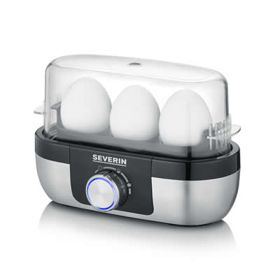 SEVERIN HERVIDOR DE HUEVOS 3 UNIDADES CON CONTROL TIEMPO COCCION EK 3163