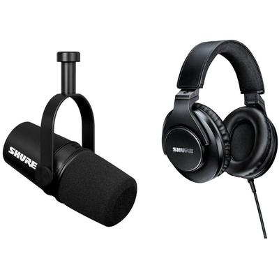 SHURE KIT DE MICROFONO MV7X PARA PODCAST CON AURICULARES XLR