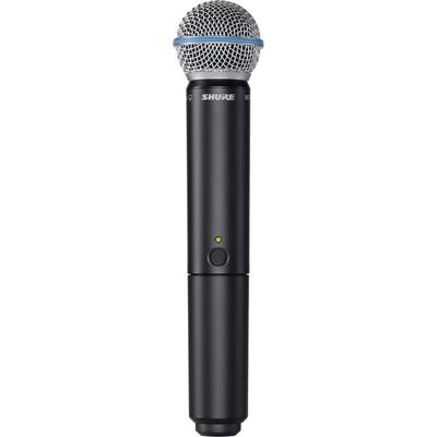 SHURE MICROFONO INALAMBRICO DE MANO BLX2 B58 CON CAPSULA BETA 58A H11: 572 A 596 MHZ