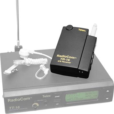 TELEX TR-16 RECEPTOR IFB INALAMBRICO PORTATIL DE 16 CANALES CON RANGO 750 PIES Y SALIDA AURI