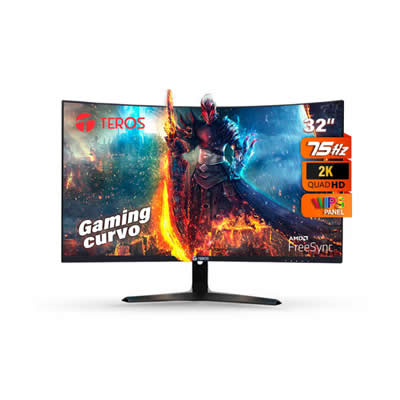 TEROS MONITOR QHD IPS 32" TE-3198N CURVO 2K 2560X1440 AMD FREESYNC