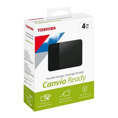 TOSHIBA DISCO DURO EXTERNO 4 TB CANVIO READY NEGRO 4TB