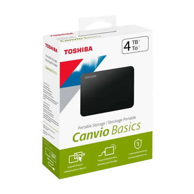 TOSHIBA DISCO DURO EXTERNO 4 TB HDD CANVIO BASICS USB 3.0 4TB