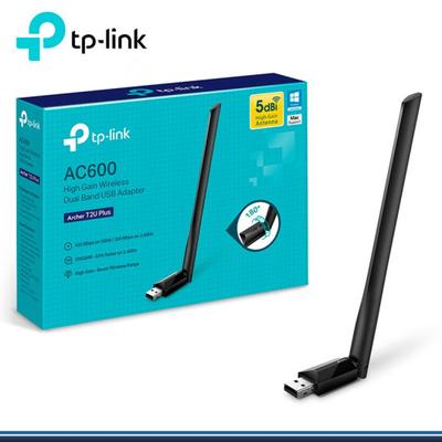 TP-LINK ADAPTADOR ARCHER T2U PLUS USB WIRELESS DUAL BAND AC600