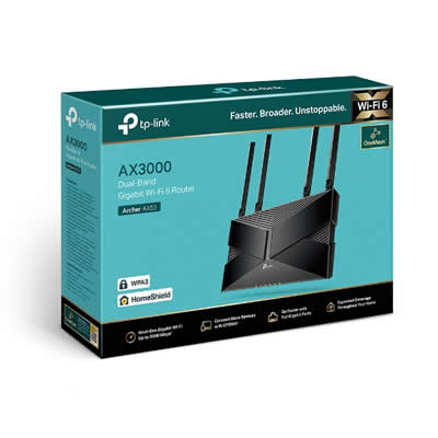 TP-LINK ROUTER ARCHER AX53 GIGABIT WI-FI 6 AX3000 ONE-MESH
