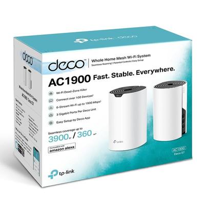 TP-LINK SISTEMA MESH WI-FI INTELIGENTE DOBLE BANDA AC1900 DECO S7 2-PACK