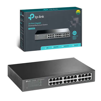 TP-LINK SWITCH TL-SG1024 DE 24 PUERTOS GIGABIT RACKMOUNT