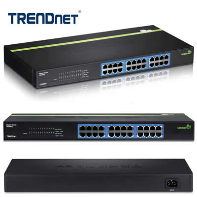 TRENDNET SWITCH 24 PUERTOS 10/100/1000 MBPS TEG-S24G RJ45 LAN GIGABIT SANTOFA ELECTRONICS