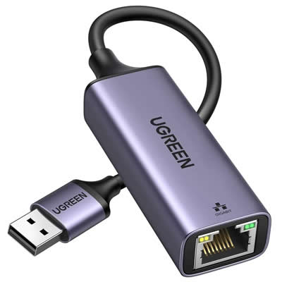 UGREEN ADAPTADOR 50922 USB 3.0 A RJ45 GIGABIT LAN ETHERNET 1000 MBPS RED SANTOFA ELECTRONICS