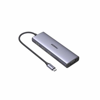 UGREEN ADAPTADOR 9 IN 1 USB-C MULTIFUNCTION ADAPTER CM498 SILVER