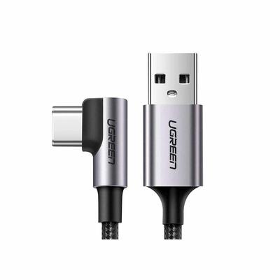 UGREEN CABLE USB-C A USB-A 3.0 ANGULO 90° LONGITUD 2M CARGA RAPIDA-50942 50942