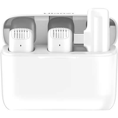 ULANZI MICROFONO PROFESIONAL INALAMBRICO DUAL TIPO C J12 BLANCO