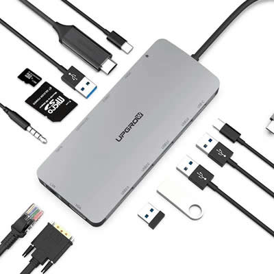 UPGROW ADAPTADOR HUB 13 EN 1 MACBOOK AIR M3 A3113