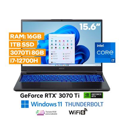 VASTEC LAPTOP WORKPRO PD50 I7-12700H 16GB 1TB RTX 3070 TI 8GB WINDOWS 11 HOME