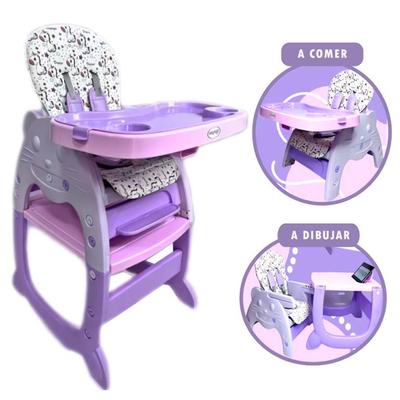 VOYAGE SILLA DE COMER CARPETA GATO MUSICAL 3 EN 1 LILA