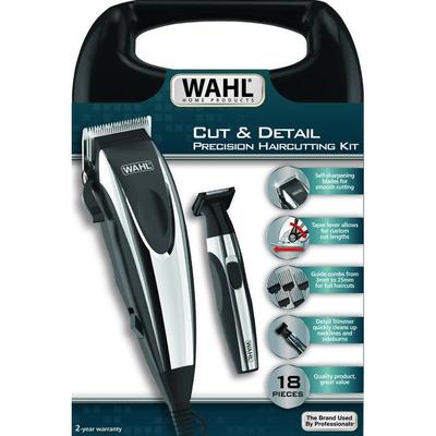 WAHL MAQUINA DE CORTAR CABELLO CUT & DETAIL 18 PIEZAS