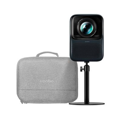 WANBO PROYECTOR PORTATIL T2 MAX NEW AZUL CON TRIPODE PROFESIONAL 360 Y FUNDA PROTECTORA