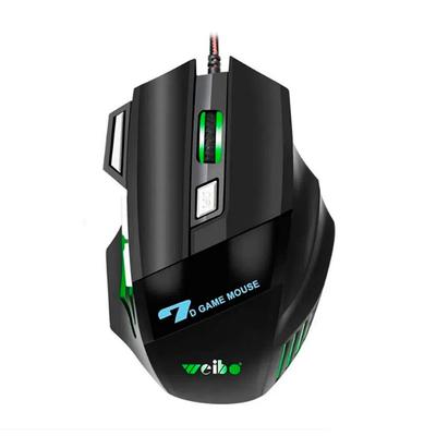 WEIBO MOUSE GAMER X7 RGB ILUMINACION LED 3200 DPI CABLE 1.8M