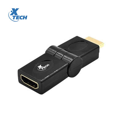 XTECH ADAPTADOR XTC-347 HDMI MACHO A HEMBRA ANGULO AJUSTABLE 1080P