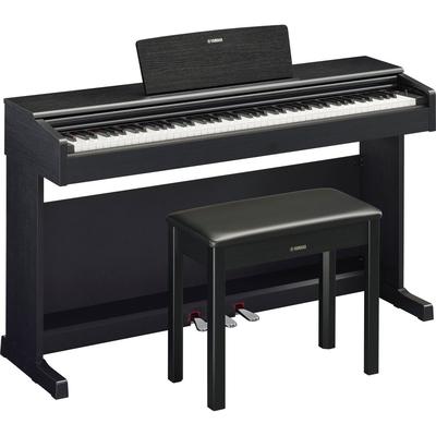 YAMAHA PIANO DIGITAL DE CONSOLA ARIUS YDP 145 88 TECLAS CON BANQUETA NOGAL NEGRO YDP-145