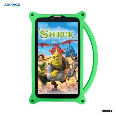 ADVANCE TABLET PARA NIÑAS PRIME 7 PULGADAS 2GB RAM 32GB ROM TR6955 CASE DINO VERDE
