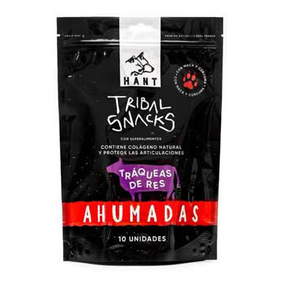 AGNES HANT TRIBAL SNACKS PARA PERRO DE ARITOS DE RES AHUMADOS TRAQUEAS DE RES 10 UND