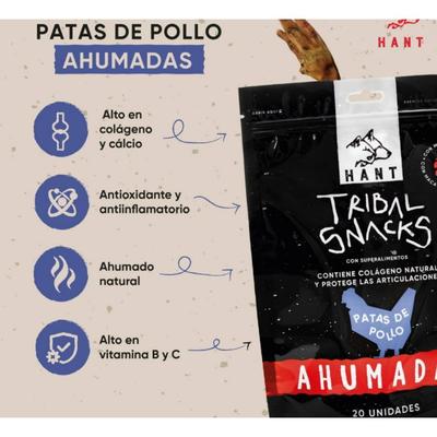 AGNES HANT TRIBAL SNACKS PATAS DE POLLO AHUMADAS 20 UND