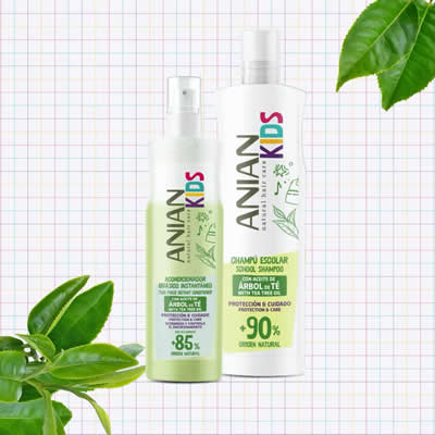 ANIAN KIT ESCOLAR ANIAN ÁRBOL DE TE SHAMPOO + ACONDICIONADOR BIFASICO