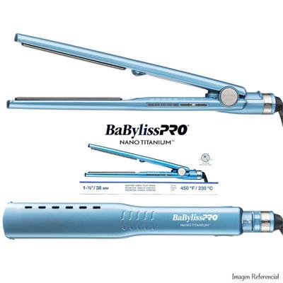BABYLISS COMBO PLANCHA PRO NANO TITANIUM 38MM + RIZADOR PRO NANO TITANIUM 19MM BNT4093175SPE