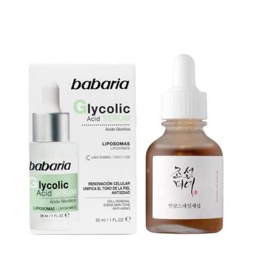 BEAUTY OF JOSEON PACK DE SERUM GLYCOLIC ACID BABARIA Y GINSENG+CARACOL JOSEON